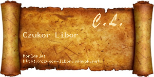 Czukor Libor névjegykártya